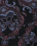 SAXX Vibe Xtra Soft Comfort Boxer Brief 6" - Skull Brocade-Black