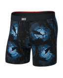 SAXX - Vibe Xtra Soft Comfort Soft Comfort Boxer Brief 6" - Sun Day School-Navy