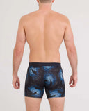 SAXX - Vibe Xtra Soft Comfort Soft Comfort Boxer Brief 6" - Sun Day School-Navy