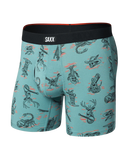 SAXX - Vibe Xtra Soft Comfort Boxer Brief 6" - Western Weird-Washed Teal