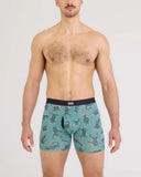SAXX - Vibe Xtra Soft Comfort Boxer Brief 6" - Western Weird-Washed Teal