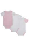 MLB 3PK BODYSUITS PINK