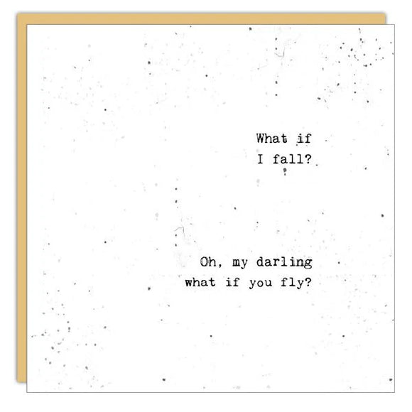 Cedar Mountain - Stationery - Little Gem Card -What If I Fall?