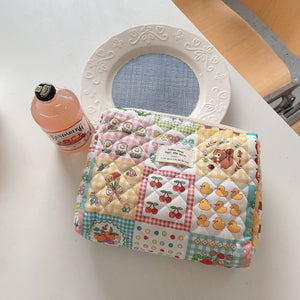 Floral Storage Purse Cosmetic Bag: PATCH