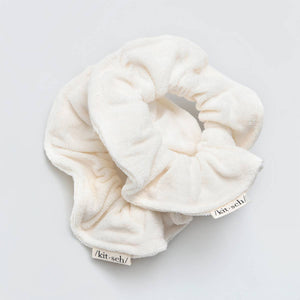 Eco-Friendly Towel Scrunchie 2 Pack - White