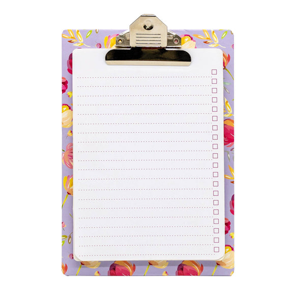 Blossom Clipboard with Pad