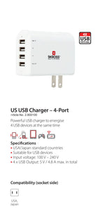 SKROSS US USB Charger 4 port