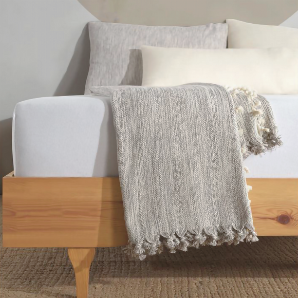 Minimalist 100% Cotton Throw Blankets & Bedspreads