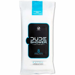 Dude Shower On-The-Go Body Wipes