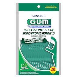 GUM Professional Clean Mint Flosser - 20ct