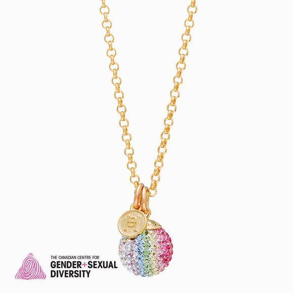 H & B Prism Sparkle Ball™ Long Necklace Pendant