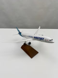 WestJet 787 Model Airplane - Wooden Stand - 1:200 *Arriving May 2024*