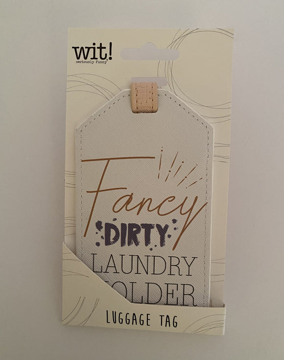 Luggage Tag- Fancy Dirty Laundry Holder