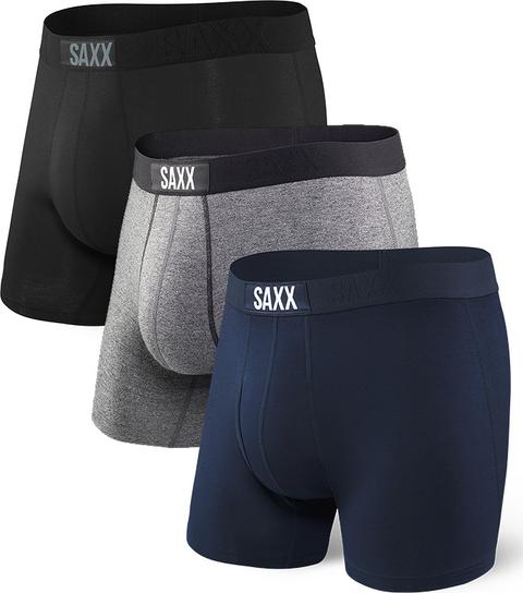 SAXX VIBE 3-PACK SUPER SOFT Boxer /  Black/Grey/Navy