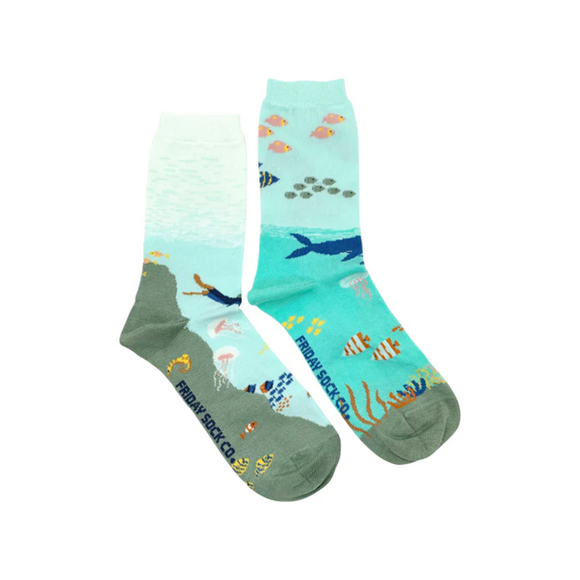 Women's Underwater Scene Socks