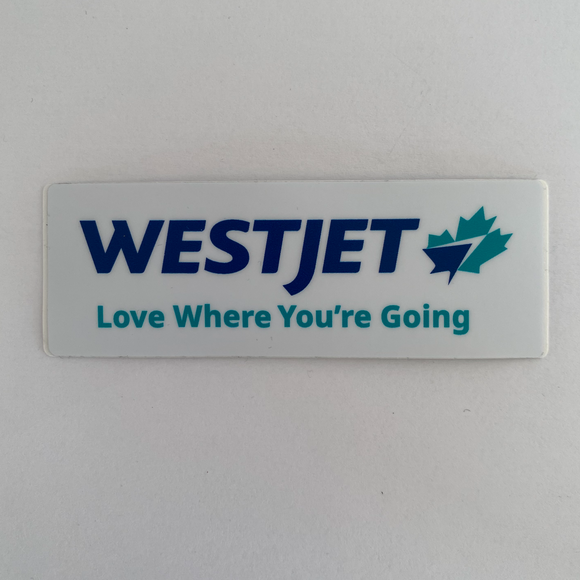 WestJet Sticker Love Where You're Going