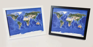 Wanderlust Geo Optic Push Pin Map - World - 8"x10"