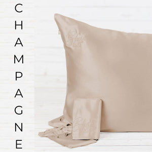 Blush Silks - King Size -100% Pure Mulberry Silk Pillowcase - Champagne