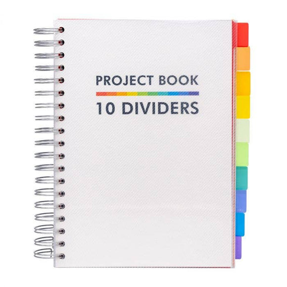 Pukka Basics B5 White Project Book with 10 dividers