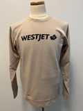 WestJet Unisex Lightweight Crewneck Sweatshirt-Sand