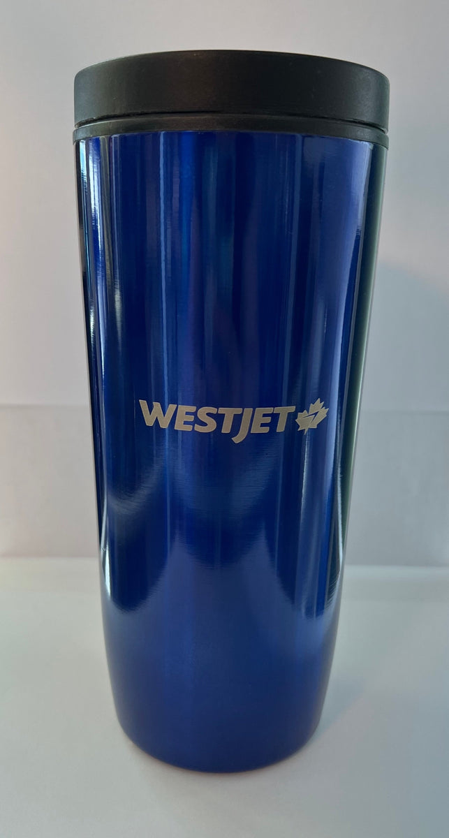 WestJet Stainless Steel Travel Mug-16oz-Blue – WestJet Store