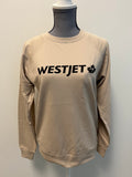 WestJet Unisex Lightweight Crewneck Sweatshirt-Sand