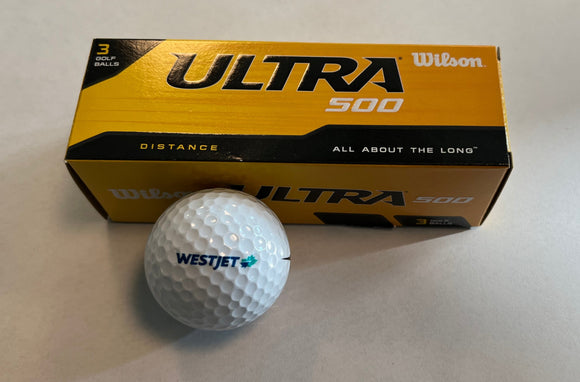 WestJet Wilson Golf Balls -One sleeve (3 golf balls)