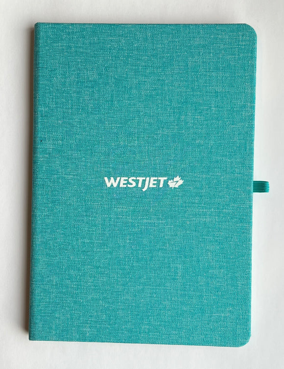 WestJet Linen Notebook - Teal