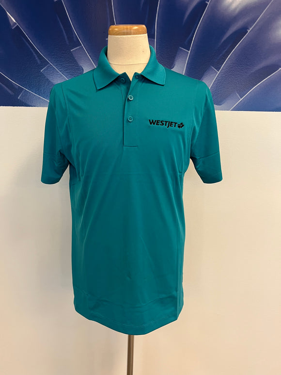WestJet's Men's Golf Shirt-Tropic Blue