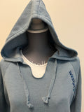 WestJet Women's Wave Wash Hooded Sweatshirt Misty Blue