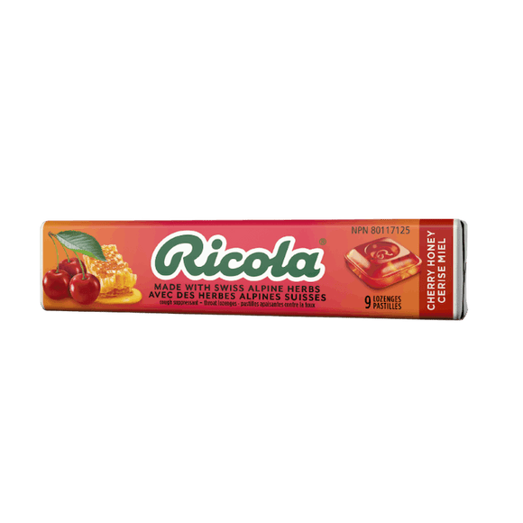 Ricola Cherry Honey Stick Lozenges - 9ct