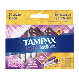Tampax Pocket Radiant Tampon - 3ct