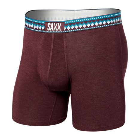 SAXX VIBE Super Soft Boxer Brief / Plum Heather/ Sweater Wb